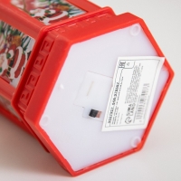 Ночник "Огонек" LED 1Вт 3хAG13 красный 8,5х8,5х13см RISALUX Ночник "Огонек" LED 1Вт 3хAG13 красный 8,5х8,5х13см RISALUX