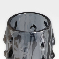 Ваза для цветов &laquo;Джорджия&raquo; из прозрачного черного стекла 18 х 6 х 6 см