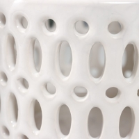 Подсвечник керамика на 1 свечу "Фонарь. Овалы и круги" МИКС 11х11,5х11,5 см