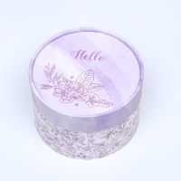 Набор шляпных коробок 3 в 1,"Сирень",16 х 10,14 х 9,13 х 8,5 см