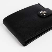 Портмоне мужское на магните, отдел для купюр, карт, монет, цвет чёрный Портмоне мужское на магните, отдел для купюр, карт, монет, цвет чёрный