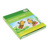 Пластилин мягкий (восковой), 12 цветов, 180 г, Гамма "Пчелка", со стеком Пластилин мягкий (восковой), 12 цветов, 180 г, Гамма "Пчелка", со стеком