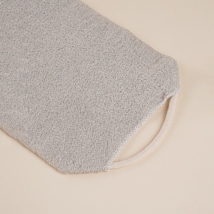 Мочалка - лента массажная SL Home &laquo;Ортика&raquo;, хлопок, 48&times;21 см, цвет бежевый