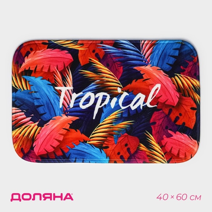Коврик для ванной и тулета Доляна &laquo;Tropical&raquo;, 40&times;60 см
