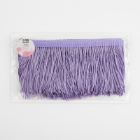 Тесьма декоративная &laquo;Бахрома&raquo;, 10 см, 5 &plusmn; 0,5 м, цвет лавандовый