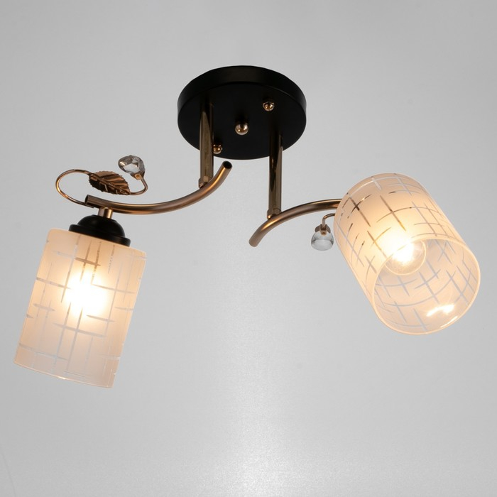 Люстра 1188/2 E27 40Вт золото-черный 48х15х24 см BayerLux