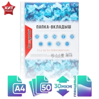 Файл-вкладыш А4, 30 мкм, Calligrata, глянцевый, вертикальный, 50 штук Файл-вкладыш А4, 30 мкм, Calligrata, глянцевый, вертикальный, 50 штук