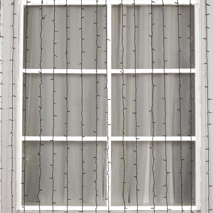 Гирлянда «Занавес» 2 × 6 м, IP44, УМС, тёмная нить, 1440 LED, свечение мульти, 220 В Гирлянда «Занавес» 2 × 6 м, IP44, УМС, тёмная нить, 1440 LED, свечение мульти, 220 В