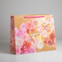 Пакет подарочный ламинированный горизонтальный, упаковка, &laquo;Прекрасный праздник&raquo;, XL 49 х 40 х 19 см