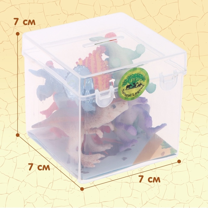 Набор животных &laquo;Мир динозавров&raquo;, 6 фигурок, карта