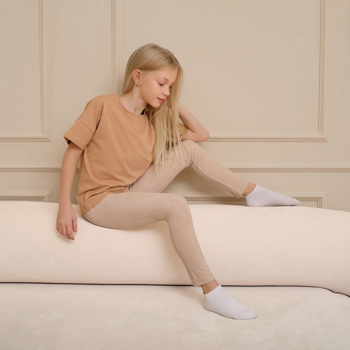 Леггинсы для девочки MINAKU: Casual Collection KIDS, цвет жемчужный, рост 110 см Леггинсы для девочки MINAKU: Casual Collection KIDS, цвет жемчужный, рост 110 см