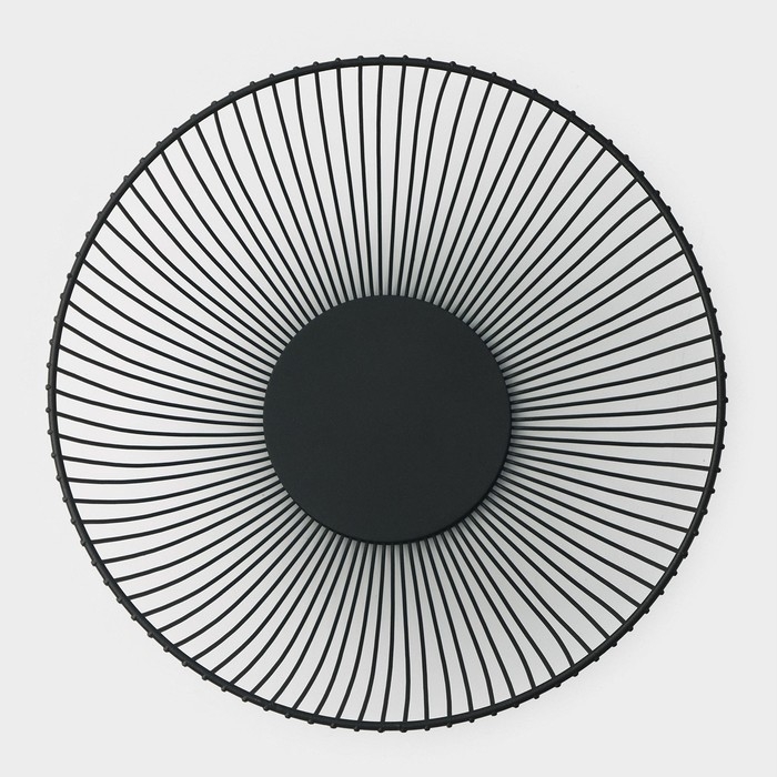 Фруктовница Доляна, 24.5&times;24.5&times;14 см, чёрная