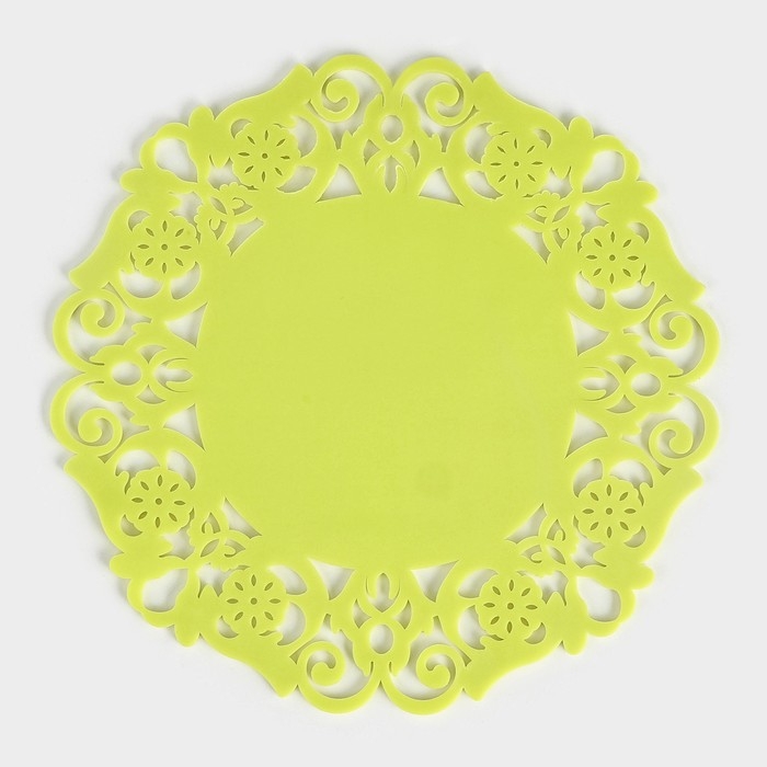 Подставка под горячее &laquo;Чаепитие&raquo;, 19 см, цвет жёлтый