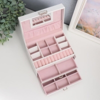 Шкатулка кожзам для украшений сундук "Гладкость. Матовый белый" 11х18х13,7 см Шкатулка кожзам для украшений сундук "Гладкость. Матовый белый" 11х18х13,7 см