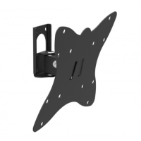 Кронштейн LE'STER LST-201.03, для ТВ, наклонно-поворотный, 10-55",50-90  мм от стены,черный