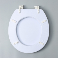 Сиденье для унитаза с крышкой Доляна &laquo;Камни дзен&raquo;, 40&times;37 см, мягкое