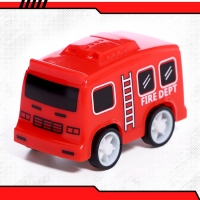 Набор машин &laquo;Пожарная&raquo;, 4 машинки и вертолёт, инерция
