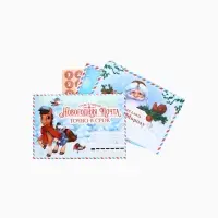 Письмо Деду Морозу &laquo;Новогодняя почта&raquo; с наклейками, чек лист и задания