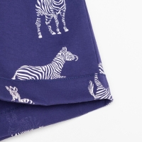 Пижама женская (рубашка и шорты) KAFTAN Zebra размер 52-54, цвет синий Пижама женская (рубашка и шорты) KAFTAN Zebra размер 52-54, цвет синий