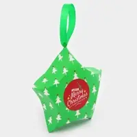 Подарочная коробка игрушка на ёлку складная &laquo;Звезда ели&raquo; 7&times;5.5&times;2 см