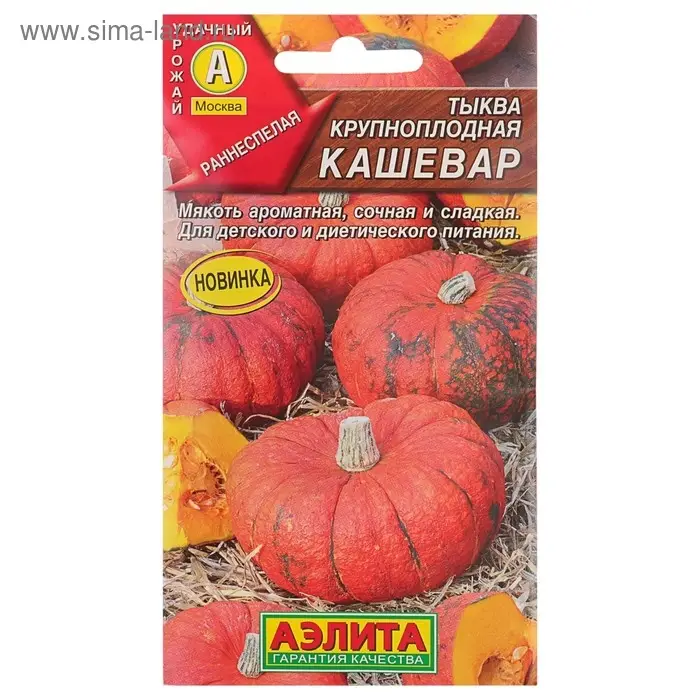 Семена Тыква крупноплодная "Кашевар", 2 г