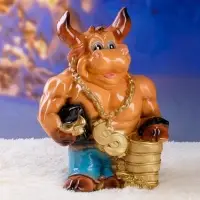 Копилка "Бык качок"