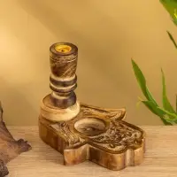 Подставка под благовония "Рука Фатимы" дерево 15 см