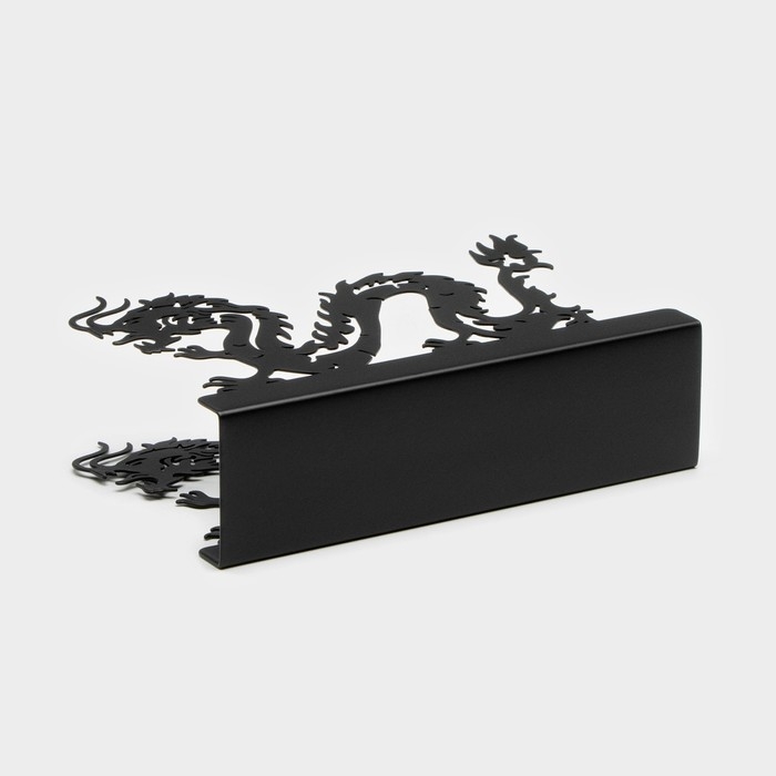 Салфетница Magistro &laquo;Дракон&raquo;, 14&times;4&times;9 см, цвет чёрный