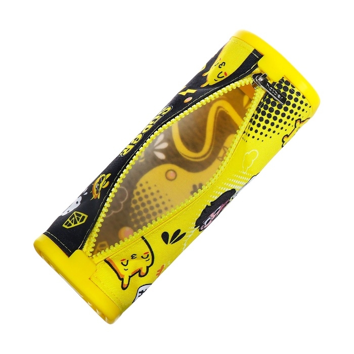 Пенал мягкий,1 отделение, квадро, 70 х 200 мм, Hatber Пенал мягкий,1 отделение, квадро, 70 х 200 мм, Hatber "Влад А4" силикон+текстиль, чёрный/жёлтый Npn_72252