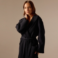 Халат вафельный женский SL HOME: Basic "Дарк Маре", размер L, 100% хлопок, 300 г/м2 Халат вафельный женский SL HOME: Basic "Дарк Маре", размер L, 100% хлопок, 300 г/м2