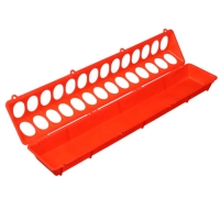 Кормушка - поилка для перепелов 28 ячеек, лотковая, пластик Кормушка - поилка для перепелов 28 ячеек, лотковая, пластик