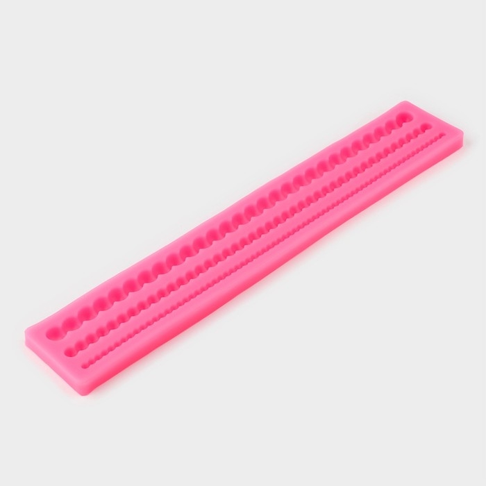 Молд &laquo;Жемчуг&raquo;, силикон, 30&times;5&times;1 см, цвет МИКС