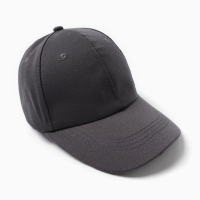 Кепка однотонная MINAKU, серая, размер 52-54