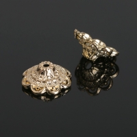 Шапочки для бусин (набор 10 шт.), 6&times;13,5 мм, цвет золото