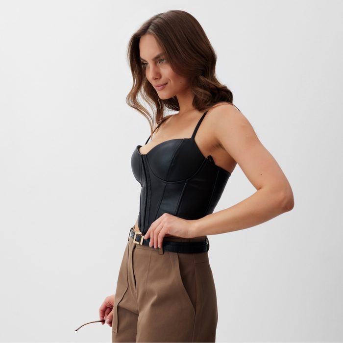 Корсет женский кожаный, MIST, р. L, черный Корсет женский кожаный, MIST, р. L, черный