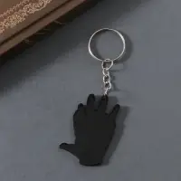 Брелок акрил "Объятие рук" 4,4х3,2х0,2 см