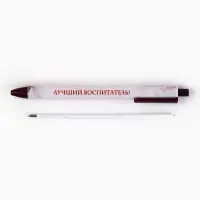 Ручка шариковая, синяя паста, автоматическая матовая 0.7 мм &laquo;Лучший воспитатель!&raquo;