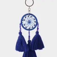 Брелок "Ловец снов" 17 см, цв. синий