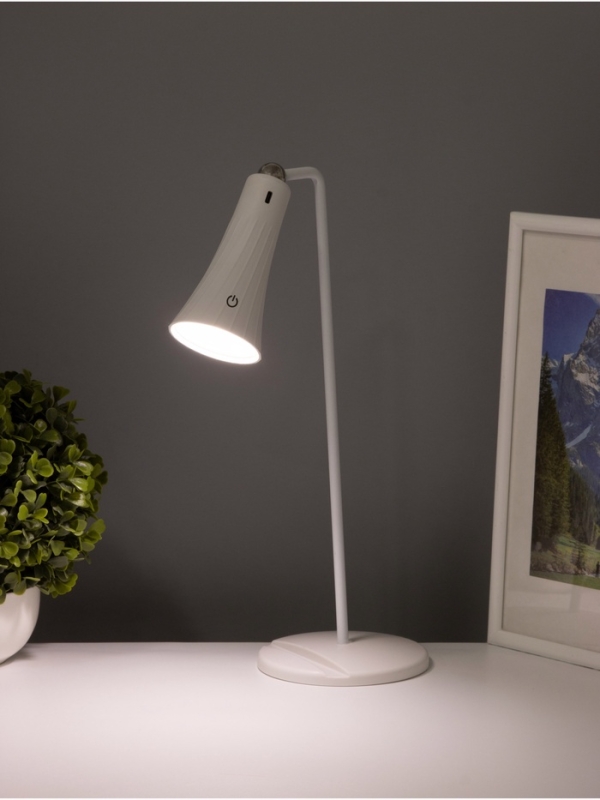 Светильник настольный &laquo;Рим&raquo; АКБ 1200Ма USB Type-C 5Вт LED 3000-6000К сенсор, плафон на магните 7х14х