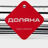 Полка на липучке Доляна, 26,5&times;11&times;5 см, цвет чёрный