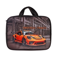 Папка с ручками текстильная А4, 350&times;270&times;80 мм, Stavia &laquo;Оранжевая машина&raquo;