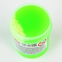 Слайм, туба с шариками лаймовый 40 г Слайм, туба с шариками лаймовый 40 г