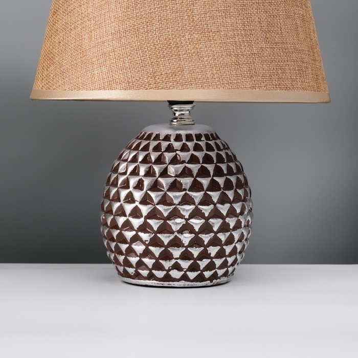 Настольная лампа с абажуром RISALUX &laquo;Джейн&raquo;, Е14, 40 Вт, 22.5&times;22.5&times;31.5 см