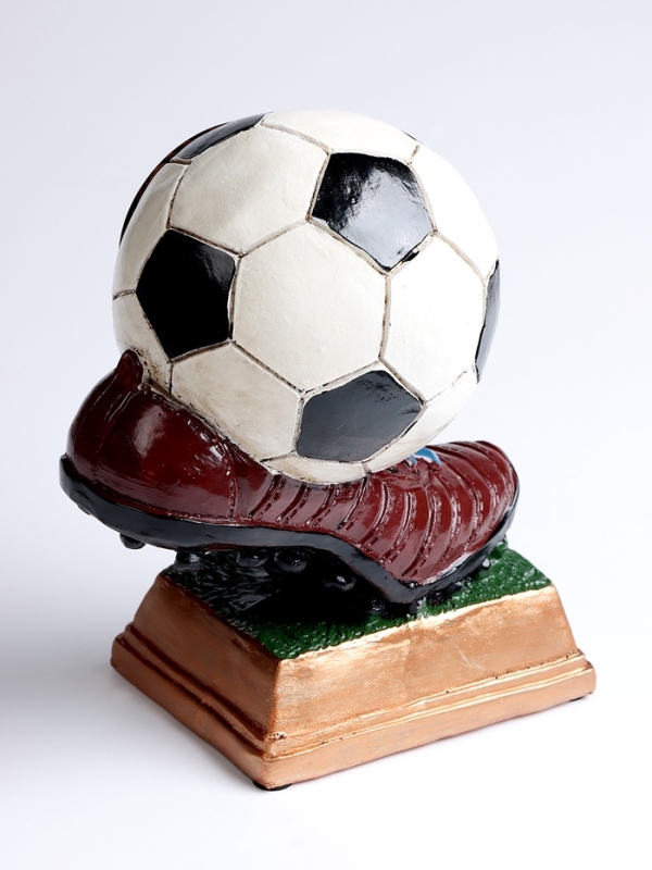 Часы настольные интерьерные, &laquo;Футбол&raquo;, на батарейках, 14.3&times;11.3&times;21.2 см, d-8 см