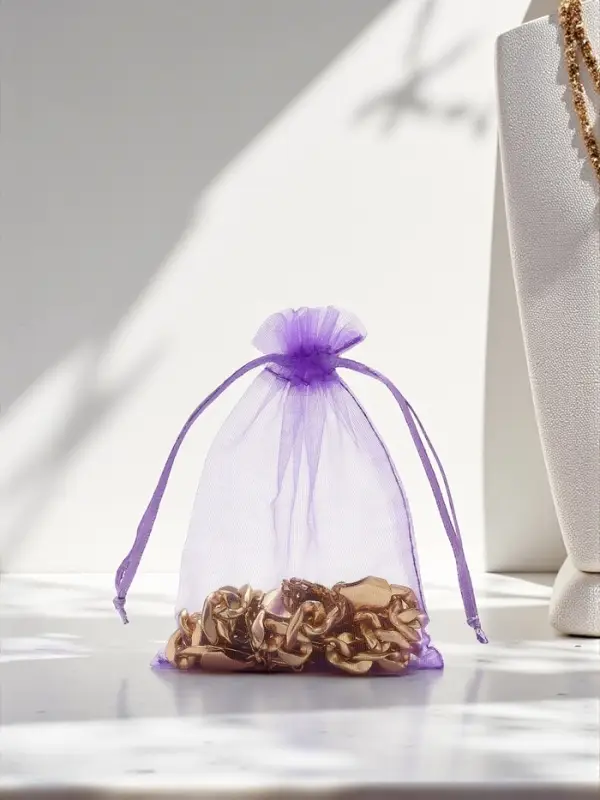 Набор мешочков подарочных 100шт., 9&times;12, цвет фиолетовый (7585523)