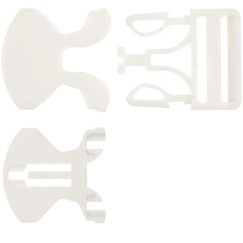 Застежка-пряжка односторонняя Triden, белый