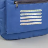 Светоотражающая термонаклейка &laquo;Полосы&raquo;, 10&times;1 см, 5 шт. на листе, серая