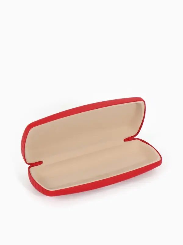 Футляр для очков Июнь2501, 16*6,5*3,5 см, хлопушка, красный