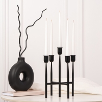 Подсвечник металл &laquo;Лаконичность&raquo;, на 5 свечей, 14 х 14 х 19 см