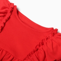 Платье детское с рюшами KAFTAN размер 30 (98-104 см) красный